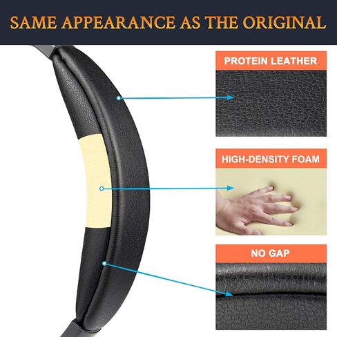 وسائد أذن Soulwit + لوحة رأس ، مجموعة بديلة لسماعات Bose QuietComfort 3 (QC3) (لا تتناسب مع OE1) - أسود in Saudi Arabia