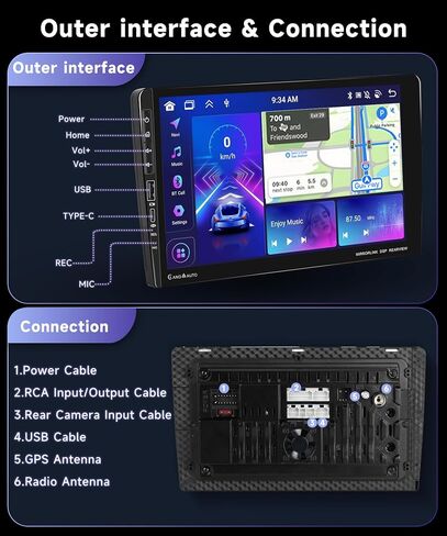 8Core 4G+64G CAR Stereo for Ford Expedition 2007-2014 Automatic A/C Radio مع 9inch 1280x720p الشاشة اللمس ، Carplay Android Auto ، 5.0 Bluetooth DSP 46EQ ، 59UI RDS/FM Camera Backup Radio Camera in Kuwait