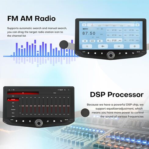 10.88 inch Car Radio for Toyota RAV4 2006-2012 Upgrade Stereo Radio Replacement with CarPlay Touch Screen Android Auto Bluetooth GPS SWC WiFi Backup Camera Fast Charge in Saudi Arabia