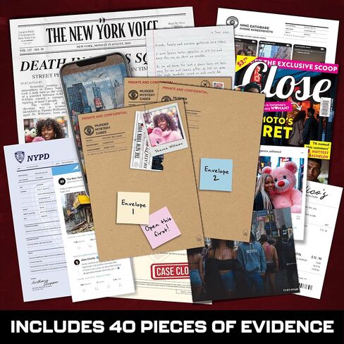 Murder Mystery Cases - Murder at The Eiffel Tower - Unsolved Murder Mystery Games for Adults - Escape Room Game w/Intriguing Cold Case Case File - Detective Games, Crime Solving, Mystery Game Fun in Saudi Arabia