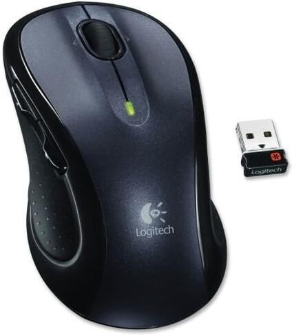 Logitech M510 اللاسلكي الماوس البصري - ليزر - لاسلكي - تردد الراديو - 2.40 جيجا هرتز - رمادي ، أسود - حزمة 1 - USB - 1000 نقطة في البوصة - عجلة التمرير - 7 زر (زر) - متماثل - ROHS ، WEEE ، TAA الامتثال in Kuwait