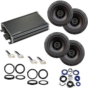 Harmony Audio Compatible with Ford Focus 2015-2018 Factory Speaker Replacement Package Bundle R65 CXA360.4 Amp in Kuwait