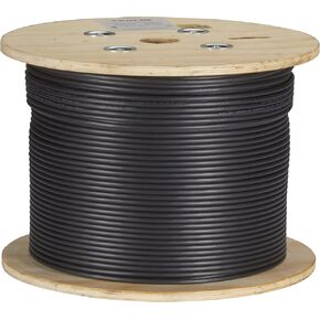 Black Box Cat6a كابل كبير تقطعت بهم السبل UTP 650MHz CM PVC POE Black 1000ft in Kuwait