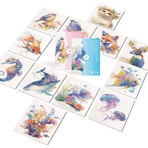 مجموعة ورق رسم بالألوان المائية DIY، ورق تلوين بألوان مائية (117 رطل/250 جرامًا للمتر المربع) مجموعة رسم بالألوان المائية هدية فنية للمراهقين والبالغين المبتدئين (الفتيات والزاوية) in Kuwait
