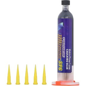 Phone Screen Glue Adhesive High Strength Curved Screen Repair Sealant 30Min Curing Silicone Rubber Material 30ml with 5 Plastic Needles for VIVO Tablet PC (SP6) in Saudi Arabia