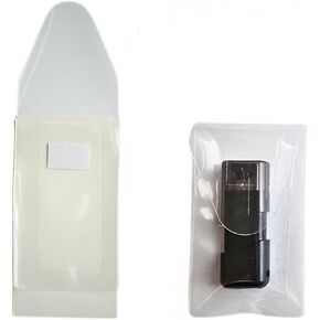 USB Flash Drive Pocket – Self-Adhesive - Resealable Flap - Open Short - BIS10108 (24-Pack), Clear in Saudi Arabia