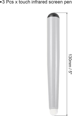 meccanixity 3pcs touch infrared screen pen whiteboard pens pens for Smart Board Education Electronic Prosploard ، Black in Kuwait