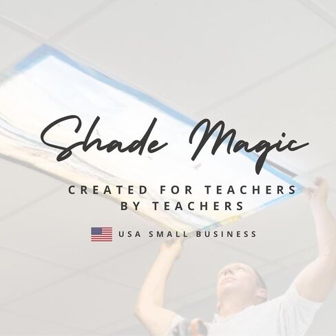 ShadeMAGIC Fluorescent Light Filter Covers (Mocha) - Diffuser Pack; Eliminate Harsh Glare That Causes Eyestrain and Head Strain The The Classroom or at Office. (4) in Kuwait