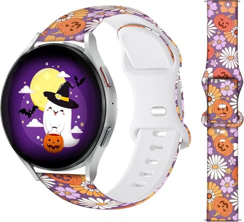 نطاقات عيد الميلاد عيد الميلاد متوافقة مع Samsung Galaxy Watch 7 Band 6 5 4 Active 2 Fe 40mm 44mm/Watch 6/4 Classic/5 Pro/3 ، 20 مم حزام استبدال العطلات ل Samsung Watch Bands Women in Kuwait