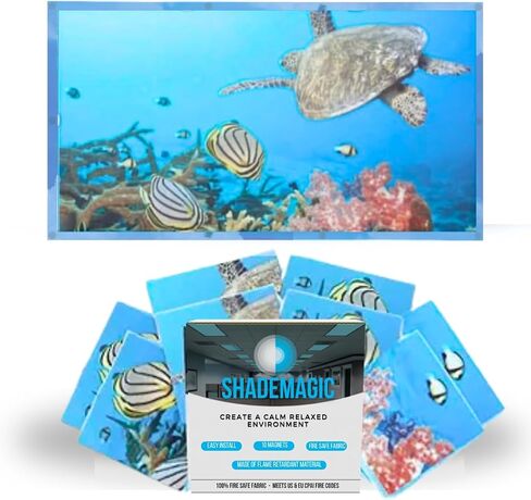 ShadeMAGIC Fluorescent Light Filter Covers (Mocha) - Diffuser Pack; Eliminate Harsh Glare That Causes Eyestrain and Head Strain The The Classroom or at Office. (4) in Kuwait