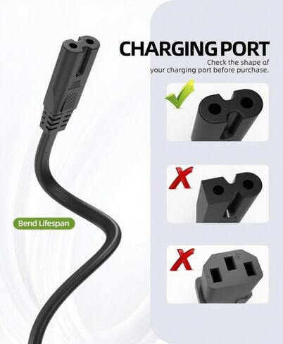 2-Prong AC Power Cord Cable Lead fits for Relixcozy S-501 S501 Food Warming Mat Electric Warming Tray Power Supply 110V-240V in Saudi Arabia