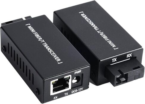 1 زوج MINI GIGABIT الألياف المحول البصري - الألياف إلى محول Ethernet ، SC إلى RJ45 ، 100/1000 ميغابت في الثانية حتى 20 كم ، مع إمدادات الطاقة الأمريكية in Kuwait