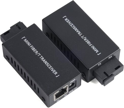 1 زوج MINI GIGABIT الألياف المحول البصري - الألياف إلى محول Ethernet ، SC إلى RJ45 ، 100/1000 ميغابت في الثانية حتى 20 كم ، مع إمدادات الطاقة الأمريكية in Kuwait