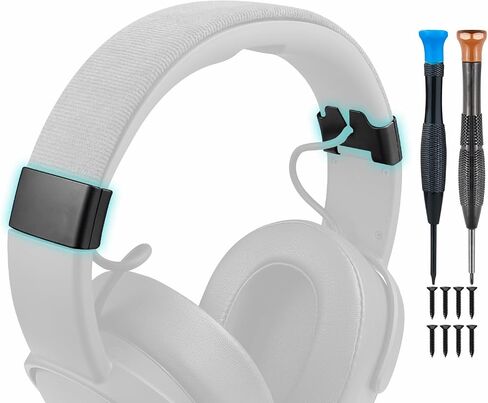 Soulwit Cover Side Side Slider for Skullcandy Crusher Wireless Headones ، End Caps Replacement Kit Accessories - Black in Saudi Arabia