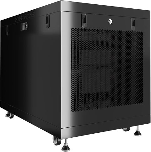 Sysracks 12U 35inch خادم رف الخادم خزانة IT العلبة البيانات الممتازة البيانات التي توفرها تحت رف شبكة المكتب مع عجلات PDU وغيرها من الملحقات in Saudi Arabia