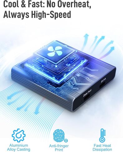 قارئ بطاقات CFexpress، قارئ بطاقات Moman C1B من النوع B USB C 3.1 Gen 2 سرعة نقل 10 جيجابت في الثانية، محول بطاقة ذاكرة محمول من الألومنيوم لنظام التشغيل Windows/Mac OS/Android، CFexpress-Memory-Card-Reader-TypeB in Kuwait