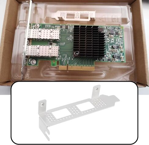 2PCS بطاقة شبكة منخفضة الطرف المتوافق مع Mellanox MCX4121A-ACAT Connectx-4 LX 25GBE Ethernet in Kuwait