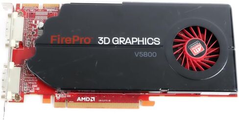 AMD Firepro V5800 1GB GDDR5 128 بت PCI Express 2.1 x16 بطاقة فيديو كاملة (متجددة) in Saudi Arabia