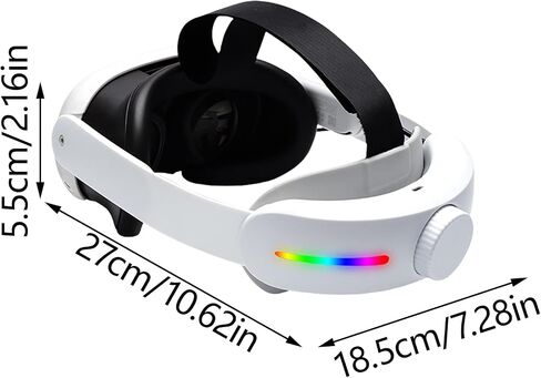 Virtual Reality Glasses Battery Backup Head Strap Comfortable Adjustable 4000mAh Power Accessory with LED Light in Saudi Arabia