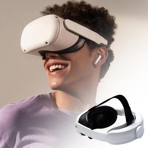 Virtual Reality Glasses Battery Backup Head Strap Comfortable Adjustable 4000mAh Power Accessory with LED Light in Saudi Arabia