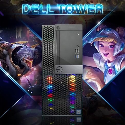 Dell Gaming PC Desktop Computer, Intel Quad Core i5 up to 3.6G, GeForce GTX 1660 Super 6G GDDR6, 16G, 256G SSD + 3TB, RGB Keyboard & Mouse, WiFi & Bluetooth 5.0, Windows 11 Pro (Renewed) in Saudi Arabia