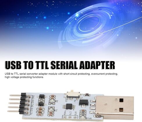 Tangxi USB 2.0 to TTL Module Serial Converter ، USB 2.0 to TTL 5Pin Serial Adapter Module Module for UARTSTC 3.3V و 5V مع أسلاك الطائر in Saudi Arabia