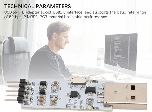 Tangxi USB 2.0 to TTL Module Serial Converter ، USB 2.0 to TTL 5Pin Serial Adapter Module Module for UARTSTC 3.3V و 5V مع أسلاك الطائر in Saudi Arabia
