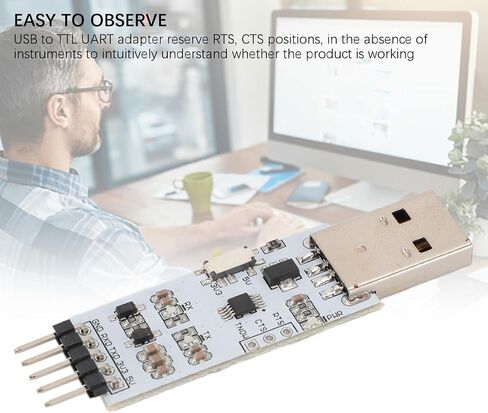 Tangxi USB 2.0 to TTL Module Serial Converter ، USB 2.0 to TTL 5Pin Serial Adapter Module Module for UARTSTC 3.3V و 5V مع أسلاك الطائر in Saudi Arabia