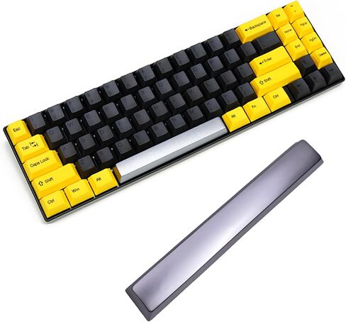 Alloy Spacebar Keycap Gold/Silver Finish High Durability Metal Keycaps for Mechanical Keyboards Enhances Typing in Saudi Arabia