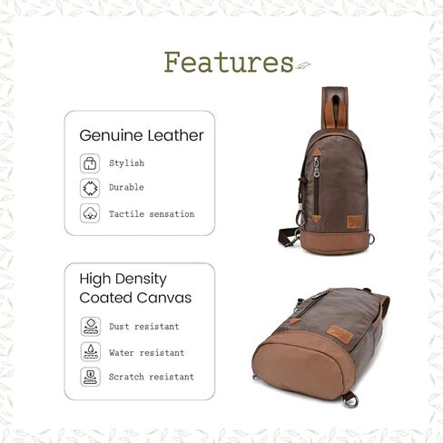 Urban Light Coated Canvas Sling Bag in Kuwait