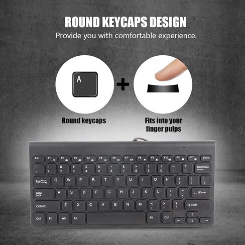 لوحة المفاتيح السلكية والسرد الفأر ، لوحة مفاتيح Ultra Slim Design USB ومجموعة الماوس ، مناسبة لجهاز الكمبيوتر المحمول للكمبيوتر (الأسود) in Saudi Arabia