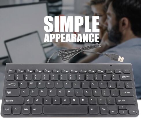 لوحة المفاتيح السلكية والسرد الفأر ، لوحة مفاتيح Ultra Slim Design USB ومجموعة الماوس ، مناسبة لجهاز الكمبيوتر المحمول للكمبيوتر (الأسود) in Saudi Arabia