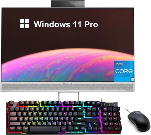 HP EliteOne 800 G4 All-In-One Computer ، Windows 11 Pro ، 23.8 "FHD (1920x1080) ، Core I5-8400 ، 16GB RAM ، 512GB SSD ، لوحة المفاتيح والماوس ، USB WIFI ، USB Bluetooth (متجدد) in Saudi Arabia