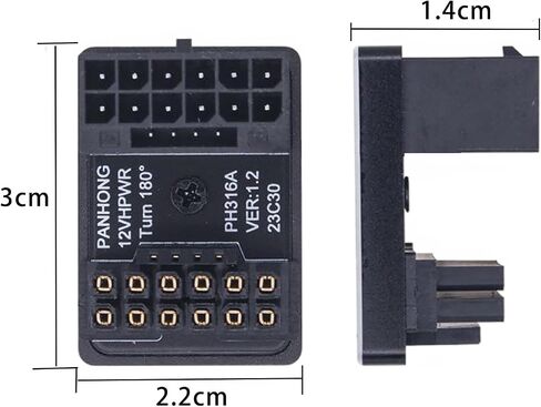 WLGQ PCIe 5.0 Power Supply Adapter, 600W 12VHPWR ATX 3.0, 16-Pin (12+4) Connector for GeForce RTX 3090Ti 4070Ti 4080 4090 5070Ti 5080 5090 Graphic Card (A Type) in Saudi Arabia