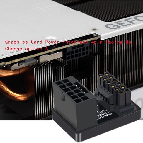 WLGQ PCIe 5.0 Power Supply Adapter, 600W 12VHPWR ATX 3.0, 16-Pin (12+4) Connector for GeForce RTX 3090Ti 4070Ti 4080 4090 5070Ti 5080 5090 Graphic Card (A Type) in Saudi Arabia