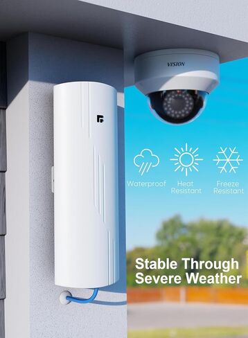 Wireless Bridge Point to Point Outdoor WiFi, Wireless Network Expansion Kit, Long Range High Speed 5G | 2 Units Bridge Kit Complete Pre-Configured - P2P 1000Mbps 5Km(2Pack) in Kuwait