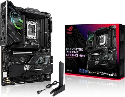 ASUS ROG Strix Z790-A Gaming WiFi II (WiFi 7) LGA 1700 (Intel 14th & 13th & 12th Gen) اللوحة الأم للألعاب ATX (فتحات DDR5,5X M.2، PCIe 5.0 x16، موصل USB باللوحة الأمامية مع PD 3.0 حتى 30 واط) in Saudi Arabia