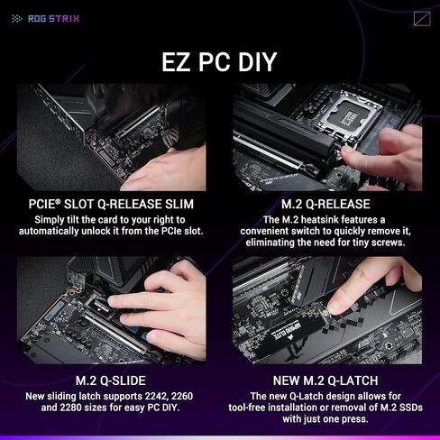 ASUS ROG Strix Z790-A Gaming WiFi II (WiFi 7) LGA 1700 (Intel 14th & 13th & 12th Gen) اللوحة الأم للألعاب ATX (فتحات DDR5,5X M.2، PCIe 5.0 x16، موصل USB باللوحة الأمامية مع PD 3.0 حتى 30 واط) in Saudi Arabia