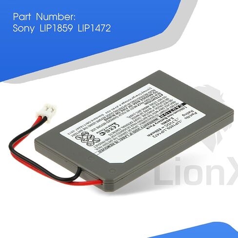 LIONX Battery for CECHZC1E CECHZC1H CECHZC1J CECHZC1U Playstation 3 SIXAXIS PS3 LIP1472 LIP1859 650mAh / 2.41Wh in Saudi Arabia