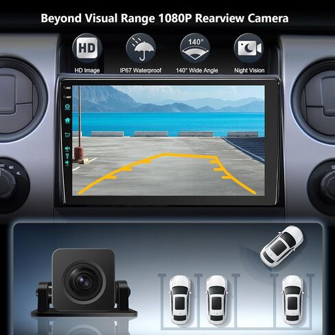 9 بوصة لراديو ستريو ترقية Android 13 لـ F150 2009-2012 مع Carplay Android Auto 1080p Camera/BT5.4 ((4RAM 64 ROM) 9inch) in Kuwait