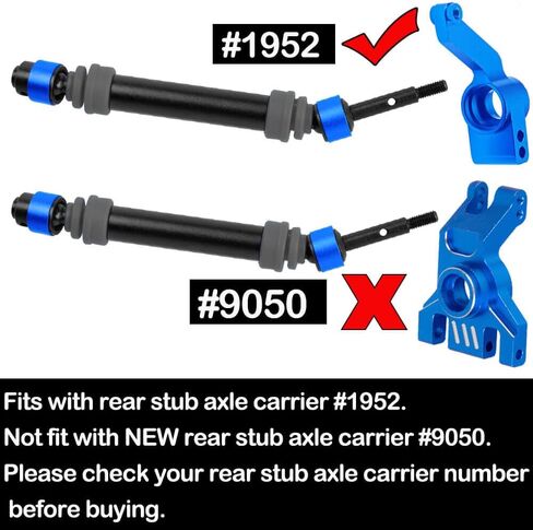 hopsupRC #45 Steel RC Drive Shaft Axles Upgrades Part for 1/10 Slash&rustler&Stampede 4X4(VXL),Harden Front Rear CVD Driveshafts Hops up,Black witrh Titanium(4PCS) in Kuwait