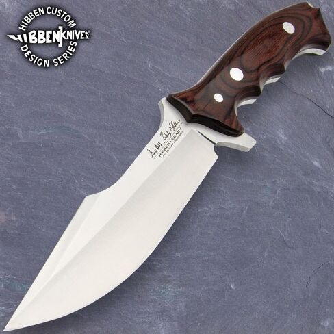 جيل هيبن ليجاسي المقاتلة الرابع مع غمد الجلود | 5CR15MOV شفرة الفولاذ المقاوم للصدأ | إصبع أخدود مقبض مقبض Pakkawood | للهواء الطلق واليوم | الطول الكلي 12 1/8 " in Kuwait