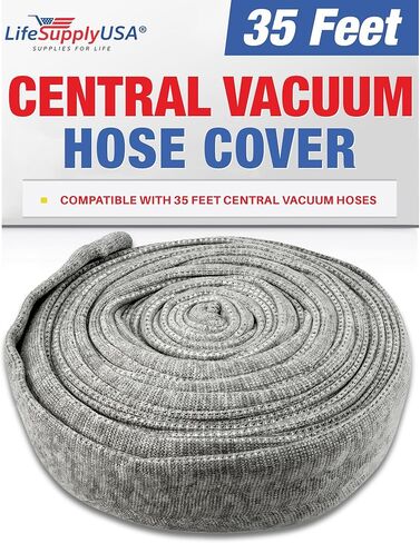 Central Vacuum Knitted Hose Sock Cover with Application Tube - 30 ft - by LifeSupplyUSA in Kuwait