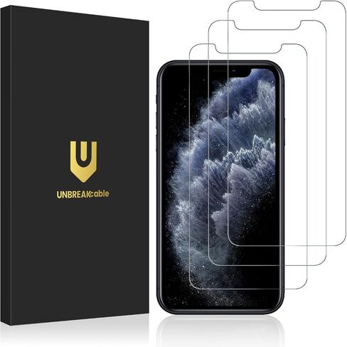 واقي شاشة من الزجاج المقوى المقاوم للكسر لهاتف iPhone 15 Pro Max [عبوة من 3 قطع] [99.99% HD Clear] [إطار سهل التركيب] [صلابة 9H] [خالية من الفقاعات] لهاتف Apple 6.7 بوصة in Kuwait