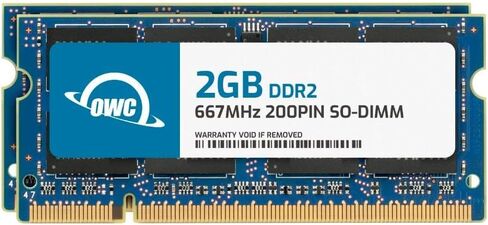 OWC 4GB DDR2 667 PC2-5300 CL5 2RX8 200-PIN 1.8V UCC SODIMM MEMORY MEDULE UPGRADE لأجهزة الكمبيوتر المحمولة المحددة أو الأنظمة الكل في واحد in Kuwait