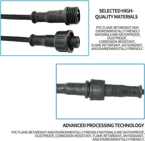 5pcs M12 12mm مقاومة للماء 2 3 4 5pin IP65 سلك كابل سلك لشرائط LED الذكور والإناث مقبس 20 سم رأس الحجم الصغير (4p) in Kuwait