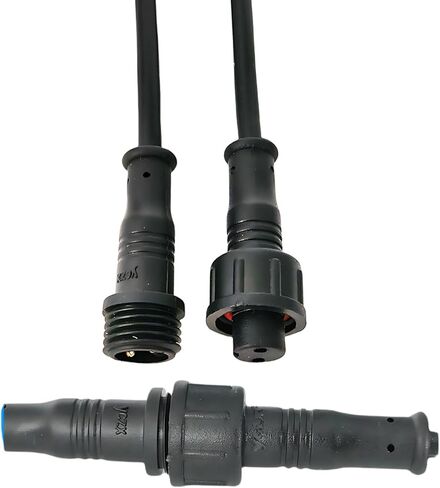 5pcs M12 12mm مقاومة للماء 2 3 4 5pin IP65 سلك كابل سلك لشرائط LED الذكور والإناث مقبس 20 سم رأس الحجم الصغير (4p) in Kuwait