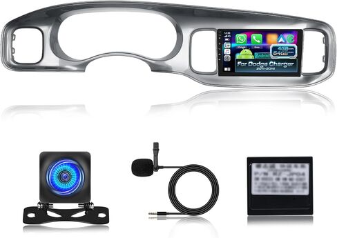 [Qualcomm 8 Core 4 + 64g] Car Radio for Dodge Charger 2011-2014 - Carplay Wireless و Android Auto - 9 Inch 1280 * 720 IPS Touchscreen Android 15 Car Stereo - DSP/GPS/WiFi/SWC + AHD كاميرا احتياطية in Saudi Arabia