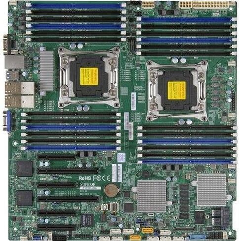 Super Micro Supermicro X10DRI-T4+-O Dual LGA2011/ Intel C612/ DDR4/ SATA3 و USB3.0/ V & 4GBE/ محسّن MBD-X10DRI-T4+ in Saudi Arabia