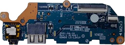 استبدال لـ Dell Inspiron 3510 3511 3520 I/O Board GDM50 LS-L241P Dannboard مع منفذ بطاقة SD Audio Audio 0C6CMN C6CMN in Saudi Arabia